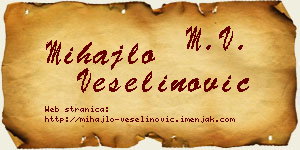 Mihajlo Veselinović vizit kartica